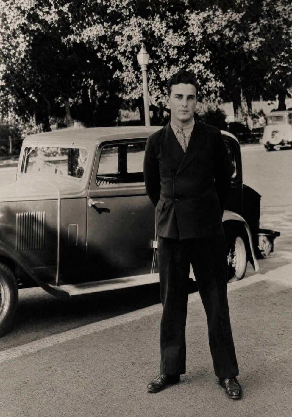 Same photograph repaired and restored