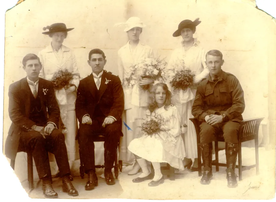 Original damaged photo