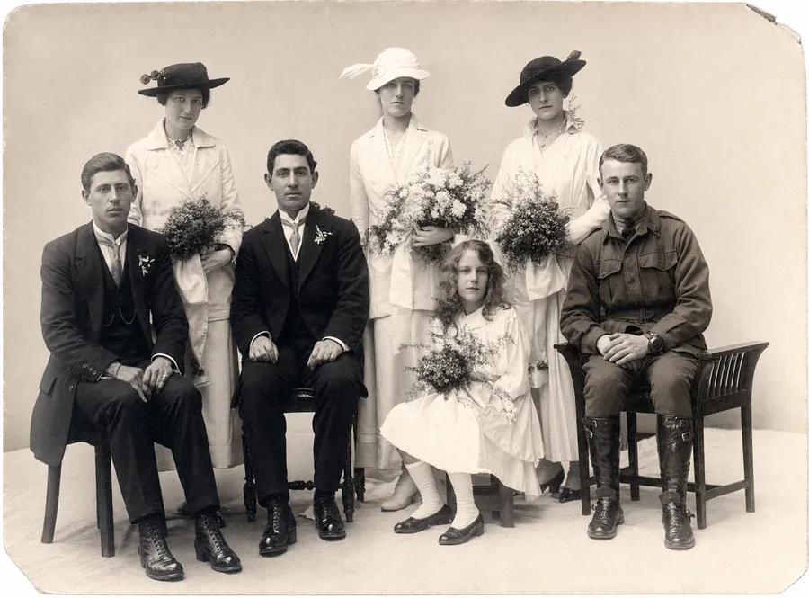 An old photograph restored with AI